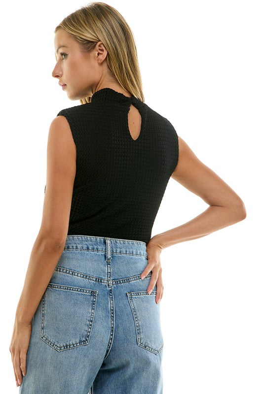 Top de punto sin mangas Onyx Muse