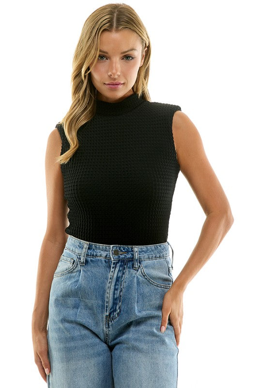 Onyx Muse Sleeveless Knit Top