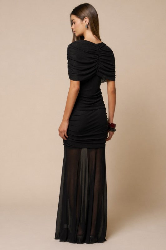 The Noelle Mesh Maxi Dress