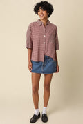 The Bordeaux Check Shirt