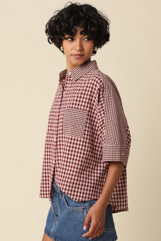 The Bordeaux Check Shirt