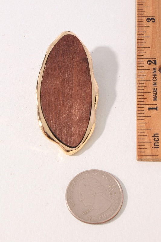 The Sienna Wood Earrings