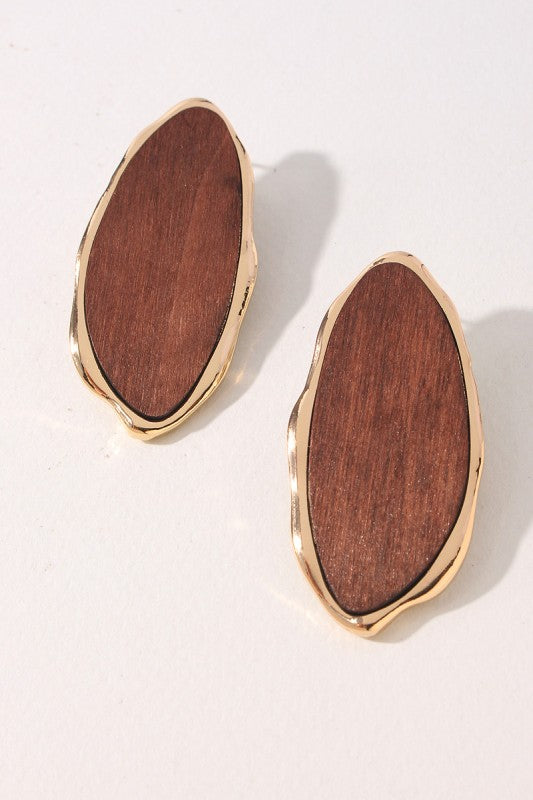 The Sienna Wood Earrings