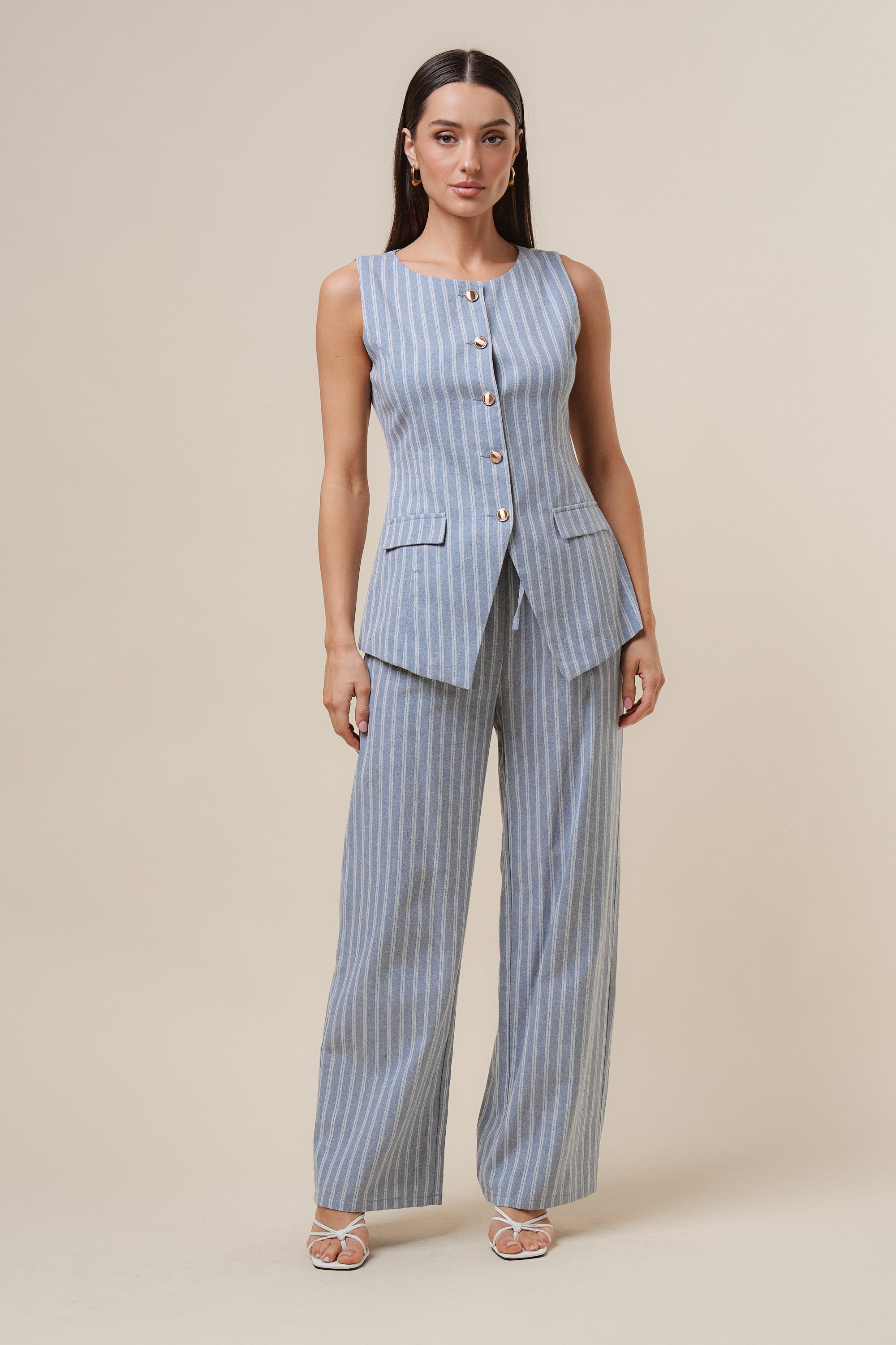 Sloane Pinstripe Set