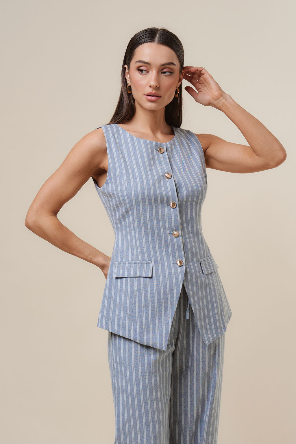 Sloane Pinstripe Set