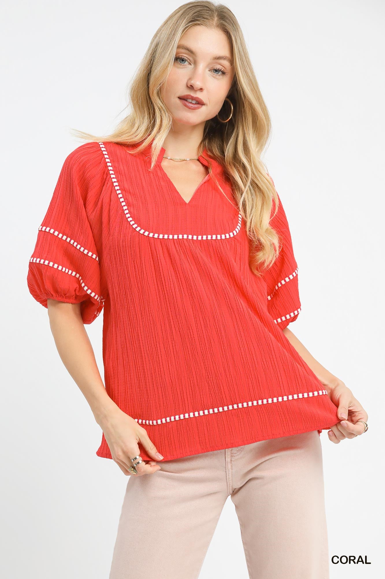 Coral Breeze Blouse