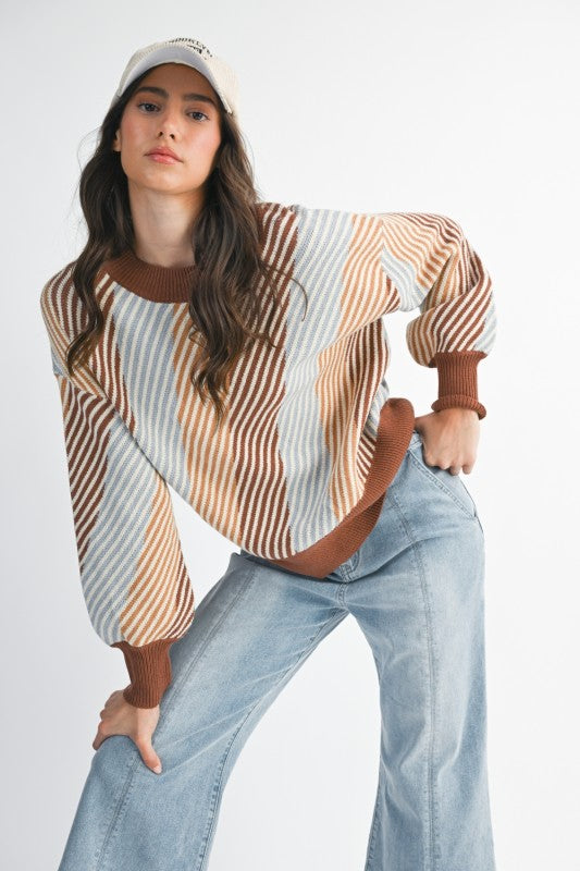 Urban Stripe Cozy Knit Set