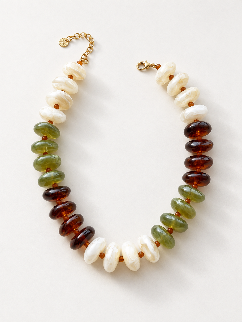 Mixed Resin Beaded Necklace