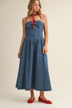 Indigo Muse Denim Maxi Dress