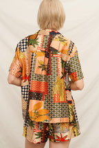 Mosaic Tropic Button-Up Set