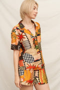 Mosaic Tropic Button-Up Set