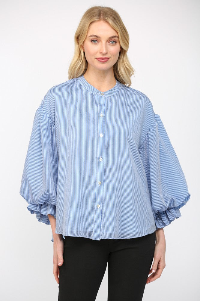 Striped Statement Sleeve Top