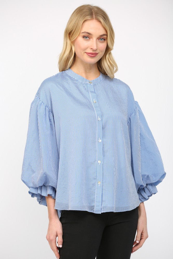 Striped Statement Sleeve Top
