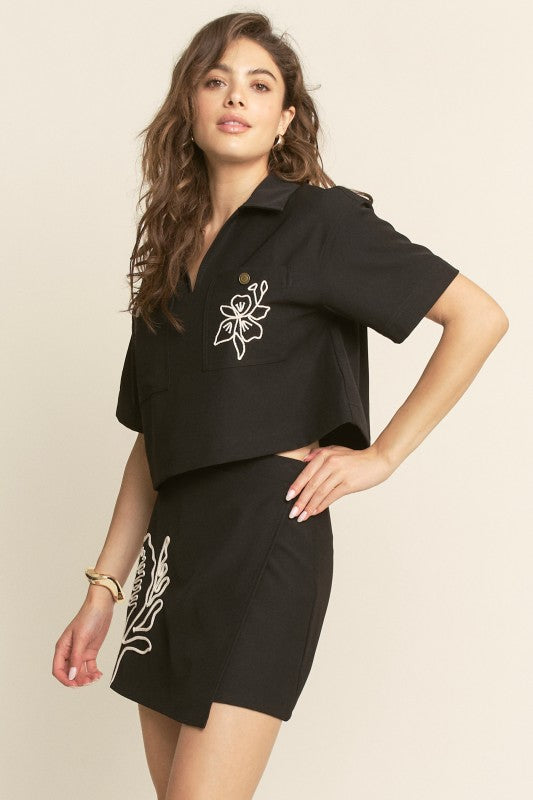 Midnight Muse Embroidered Set