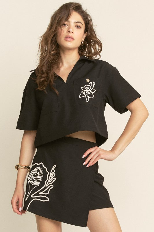 Midnight Muse Embroidered Set