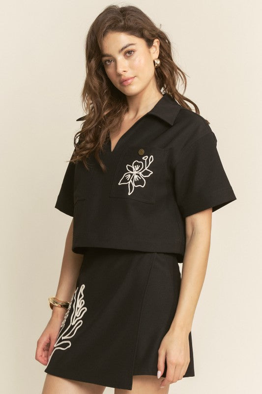 Midnight Muse Embroidered Set