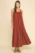 Rust maxi dress