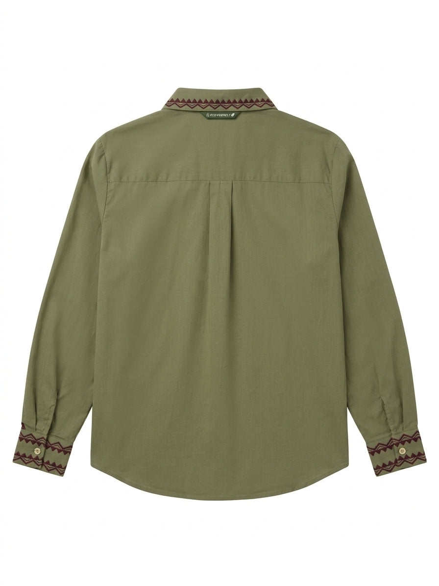 Desert Bloom Embroidered Shirt