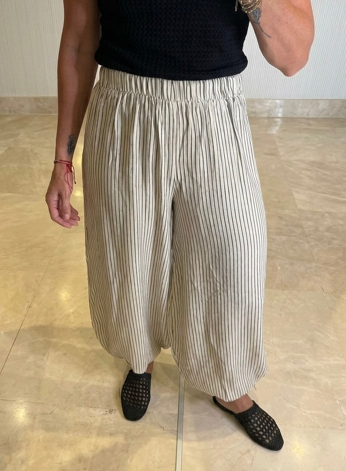 Harem stripes pants