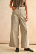 Dual Stripe Wide-Leg Pants