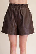 The Noa Leather Shorts