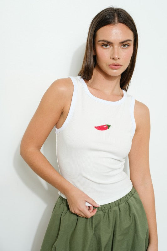 Camiseta de tirantes acanalada Chili Spark