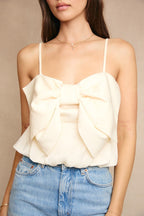 Belle Bow Cami – Ivory