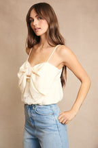 Belle Bow Cami – Ivory