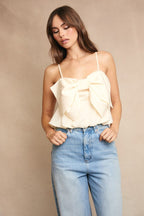 Belle Bow Cami – Ivory