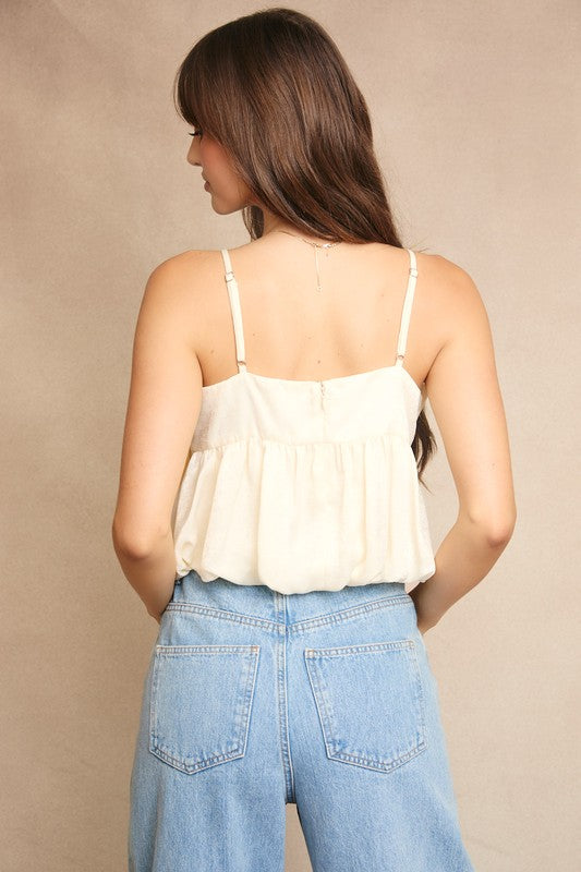 Belle Bow Cami – Ivory
