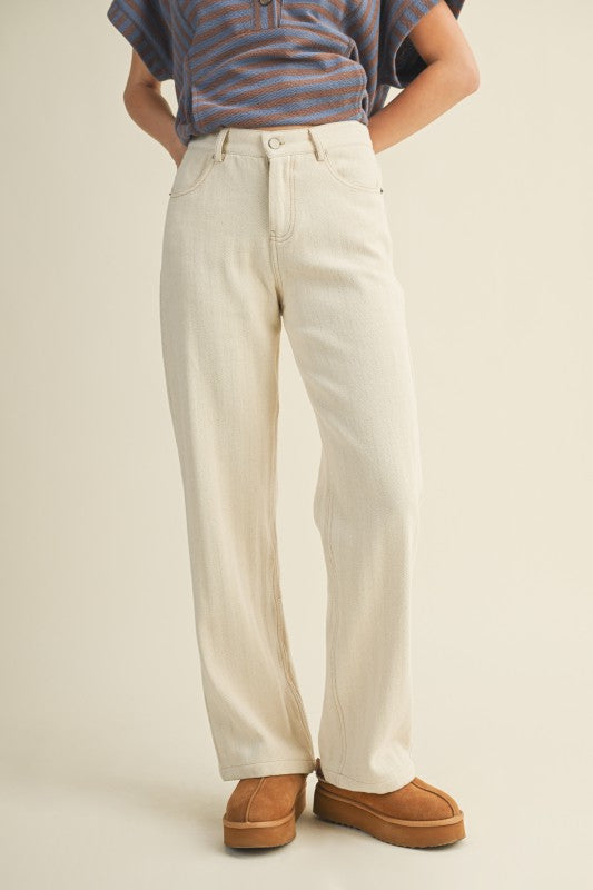 Vanilla Dune Straight Denim