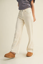 Vanilla Dune Straight Denim