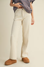 Vanilla Dune Straight Denim