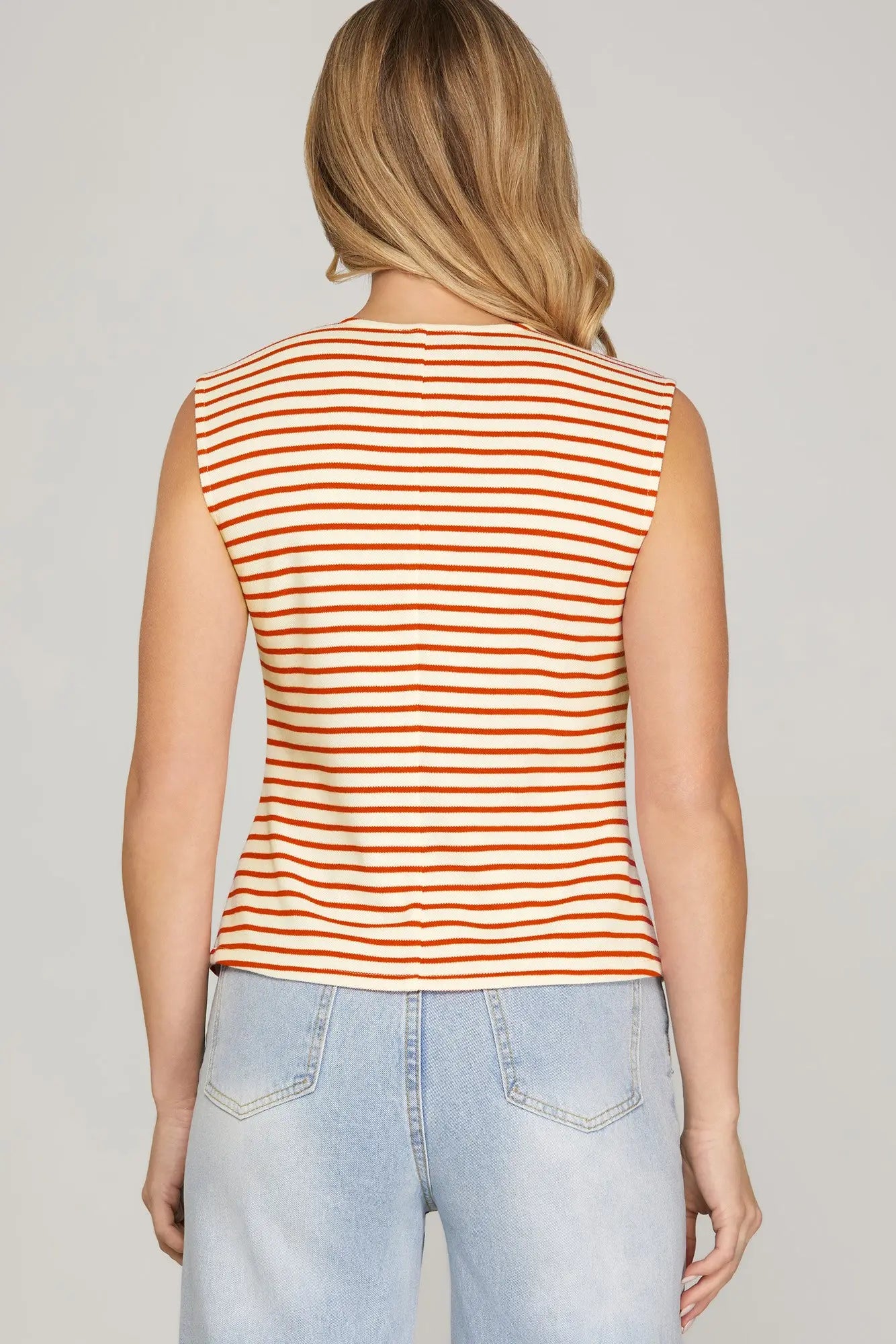 Red Stripes Vest