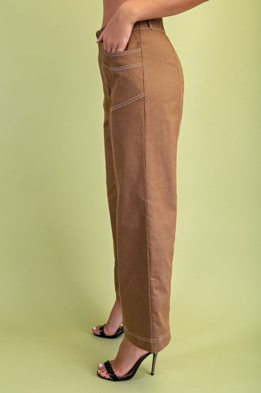 Cocoa Utility Cropped Pants