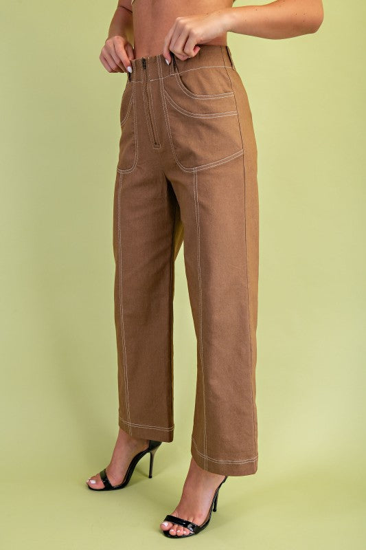 Cocoa Utility Cropped Pants
