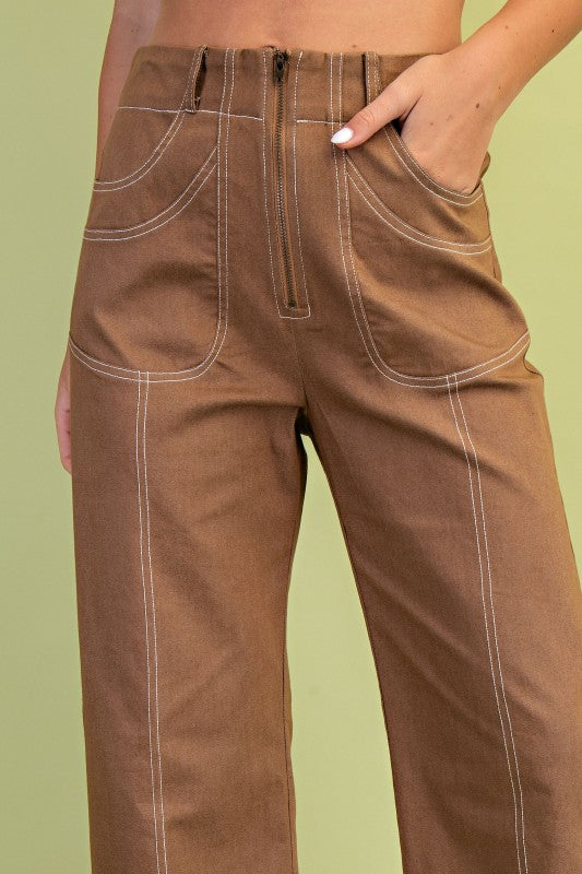 Cocoa Utility Cropped Pants