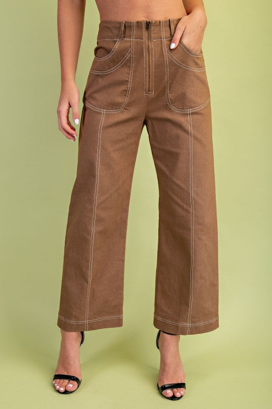 Cocoa Utility Cropped Pants