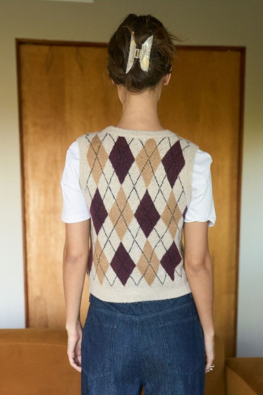 Autumn Ivy Knit Vest Set
