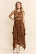 Mocha Lace Romance Dress