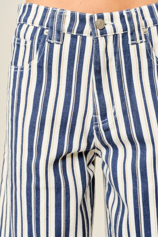 Striped Barrel Shorts